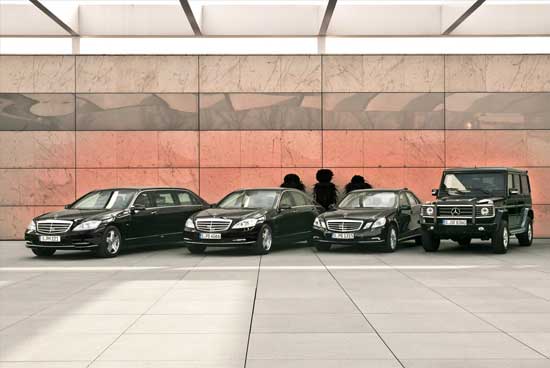 تصویر خودروهای لوکس تشریفاتی جهت اسکورت