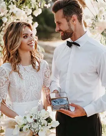 عکس عروس و داماد در کنار همدیگر در جشن عروسی